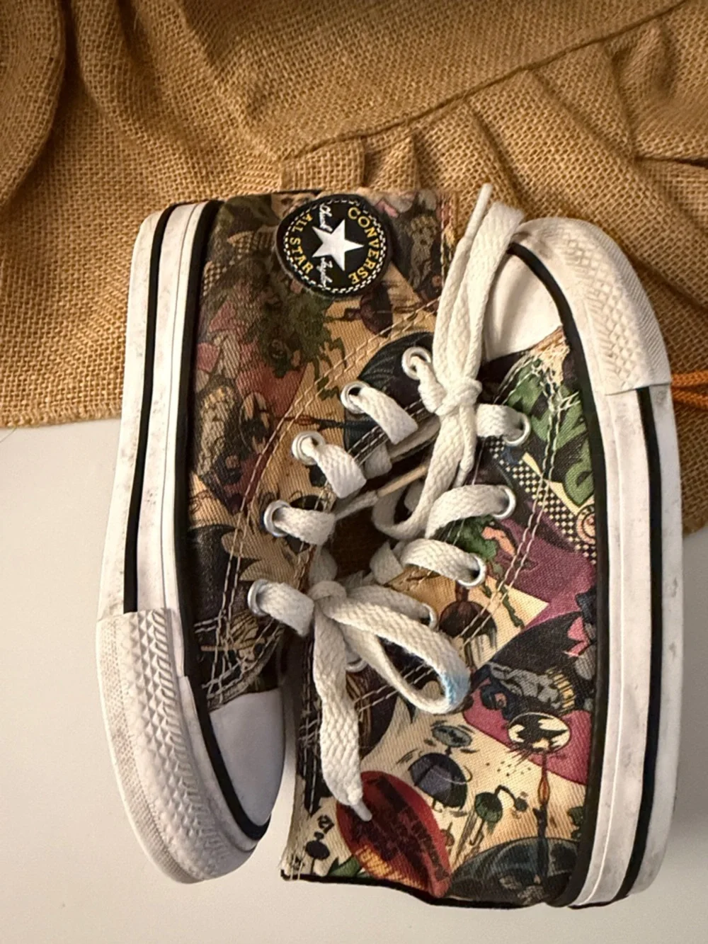 Converse Toddler Chuck Taylor All Star DC Comics Batman hightop sneaker sz 8 GUC